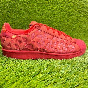 Adidas Superstar Xeno Boys Size 5.5Y Triple Red Athletic Running Shoes Sneakers
